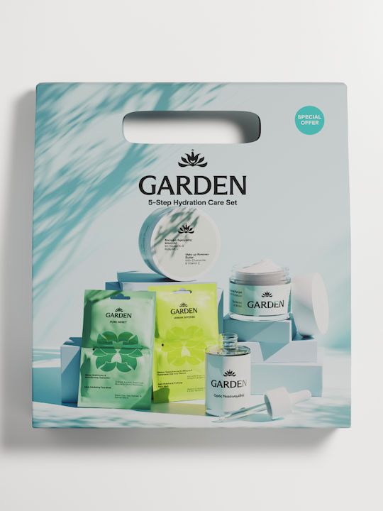 Garden 5-Step Hydration Care Set Îngrijire pentru Anti-îmbătrânire, Hidratare & Acnee 5 buc