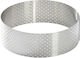 Perforated Tart Ring 10.5 Cm Stainless Steel De Buyer