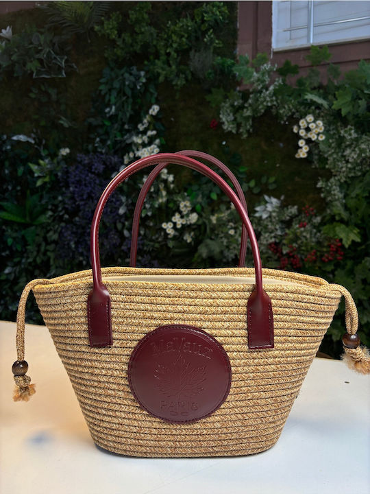 Geantă De Plajă Din Wicker Multicoloră