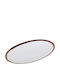 Porland Oval Serving Platter Porcelain Brown 30x20cm