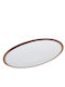 Porland Oval Serving Platter made of Porcelain Brown 24x14cm