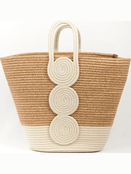 Wicker Beach Bag Multicolour