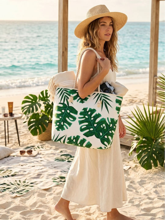 Fabric Multicolour Beach Bag
