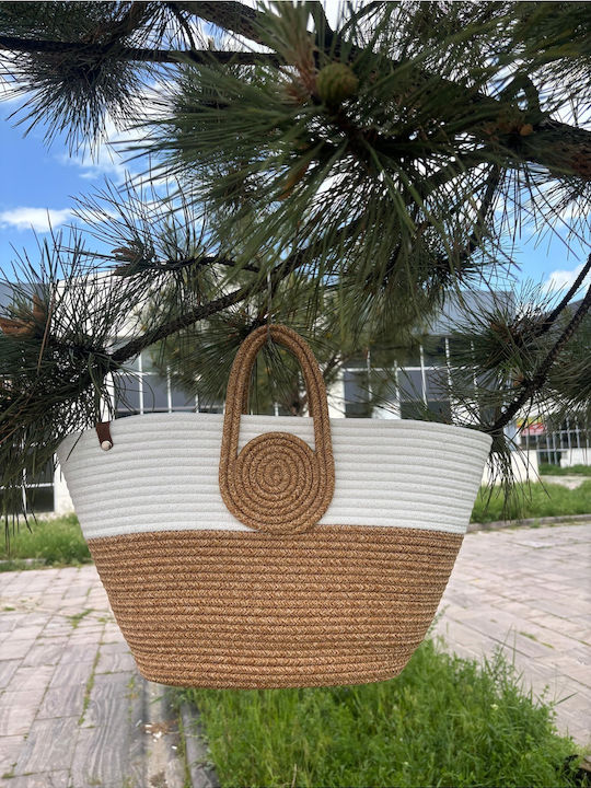Mehrfarbige Korbweide Strandtasche