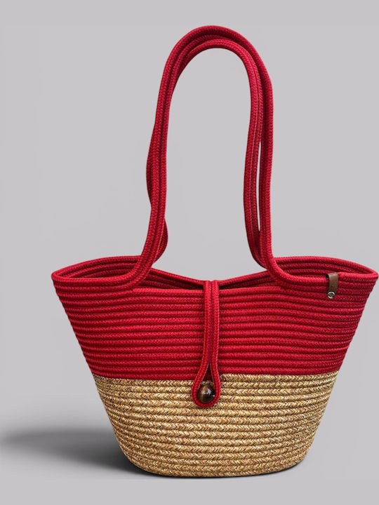 Wicker Multicolour Beach Bag
