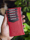 Leather Men's Wallet Pink