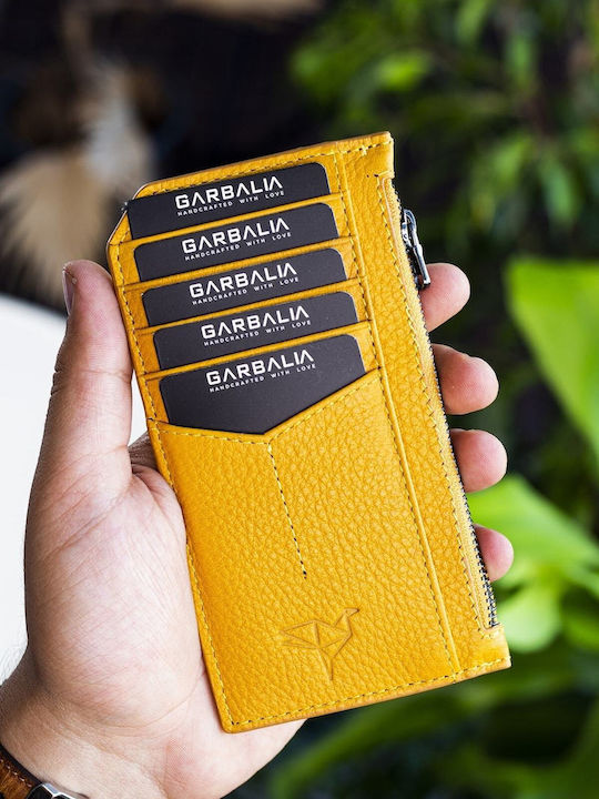 Leather Men's Wallet Yellow
