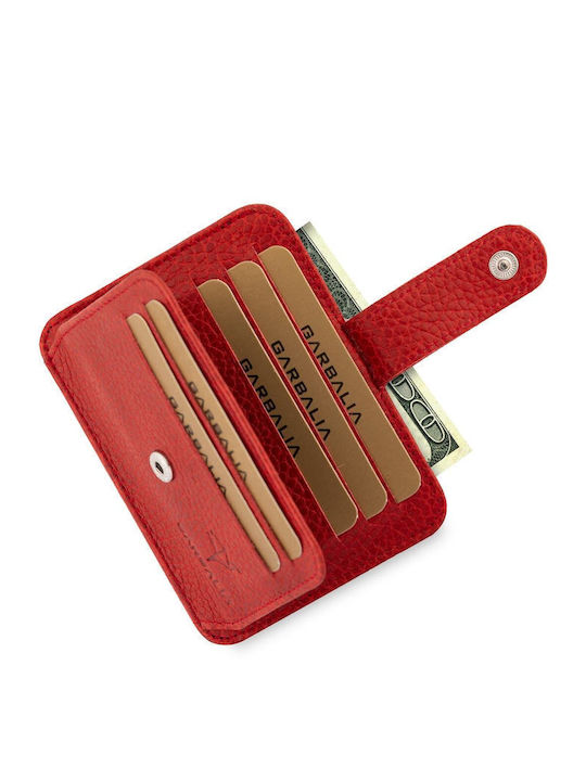 Leather Men's Wallet Red