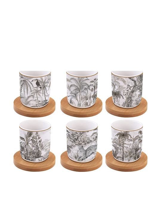 Easylife Retro Jungle Tasse Kaffee aus Porzellan 70ml