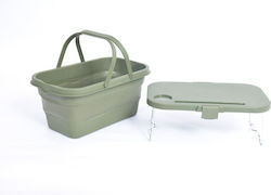 Platinet Καλάθι Πικνίκ 47x29x23,5 Cm 16l Πτυσσόμενο Καπάκι Τραπέζι 2 1