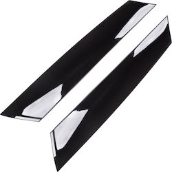 Mini R56 A-Säulen Außenabdeckungsstreifen Schwarz Glanz Links + Rechts 2 Stück Set