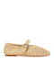 Women's Ballerina Shoes in Beige Colour