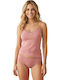 Sleeveless Cotton Pink Women's Tank Top