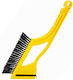 Prosperplast Car Ice Scraper with Brush in Yellow Colour