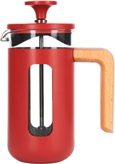 Manual Coffee Maker Made Of Borosilicate Glass 350 Ml Pisa Red La Cafetiere