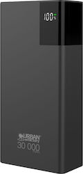 Urban Factory 30000mAh Schwarzes Power Bank