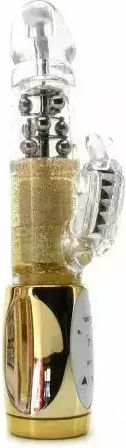 Platinum Impulse Butterfly Вибратор 058850 10-344 7 Функции на Вибрация Въртящ Се 3 Скорости на Въртене 24 См Златист