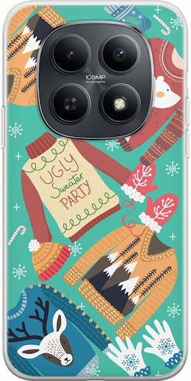 Mobile Phone Case Ugly Sweater Party Xiaomi Poco M8 5g Flexible TPU Transparent Silicone
