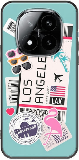 Husă Ticket To Los Angeles Xiaomi Poco M8 Pro 5g Neagră TPU Silicon