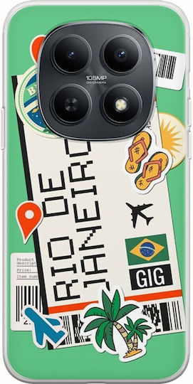 Калъф Ticket To Rio De Janeiro Xiaomi Poco M8 5g Гъвкав TPU Прозрачен Силикон