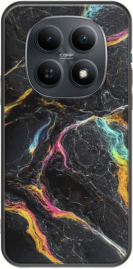 Frogs Handyhülle Gebrochener Marmor Mehrfarbig Xiaomi Poco M8 5G Schwarze Tpu Schwarz Silikon