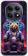 Калъф Wild Animals Bear Xiaomi Poco M8 5g Гъвкав TPU Прозрачен Силикон