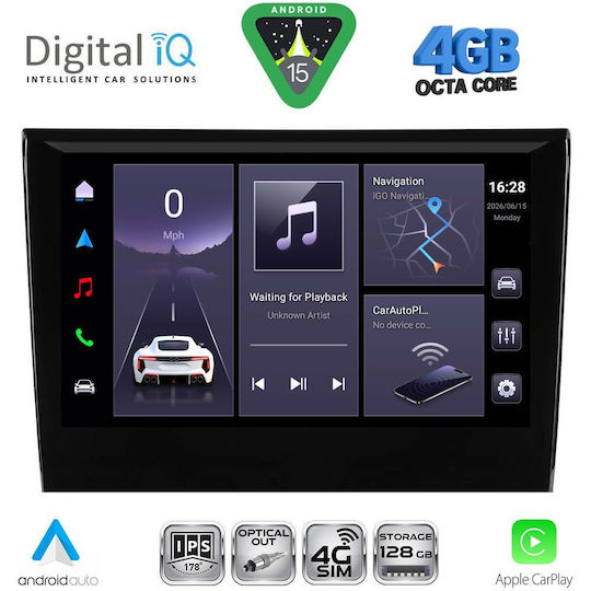 Digital IQ Car Audio System for Porsche Boxster / Cayman 2005-2008 Bluetooth USB WiFi GPS Apple CarPlay Android Auto with 8" Touch Screen