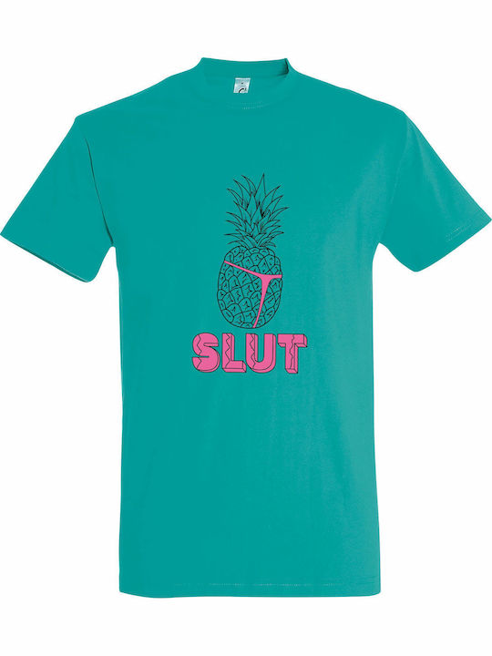 T-shirt Unsiex " Pineapple Slut Funny Summer Fu...