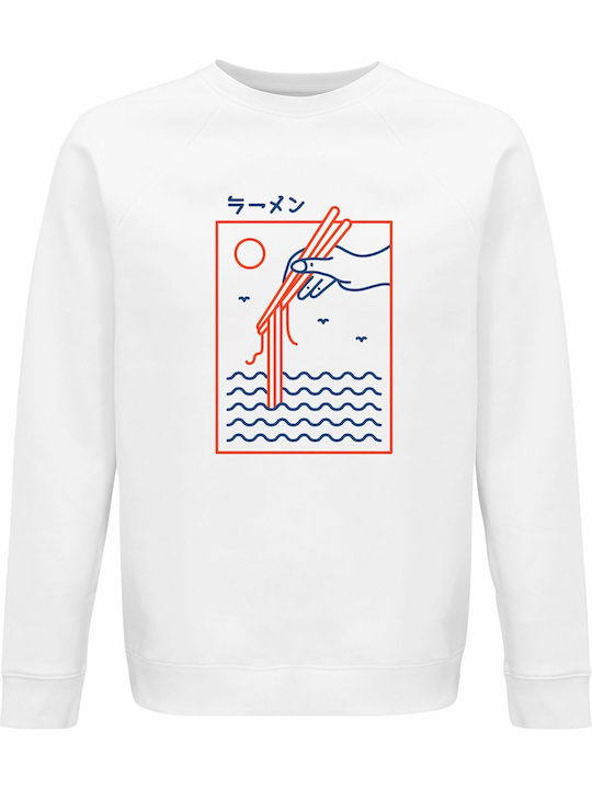 Bio-Unisex Sweatshirt Ramen Ocean Japan Poster ...