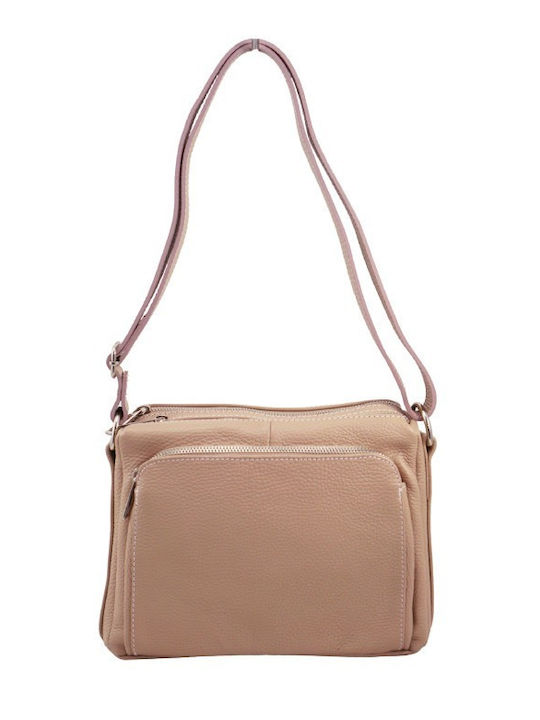 Mybag Leder Damen Handtasche Crossbody Rosa