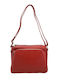 Leather Women's Crossbody Bag Red