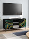 TV-Ständer Wijhe Schwarz Spanplatte M102xP33xH51cm