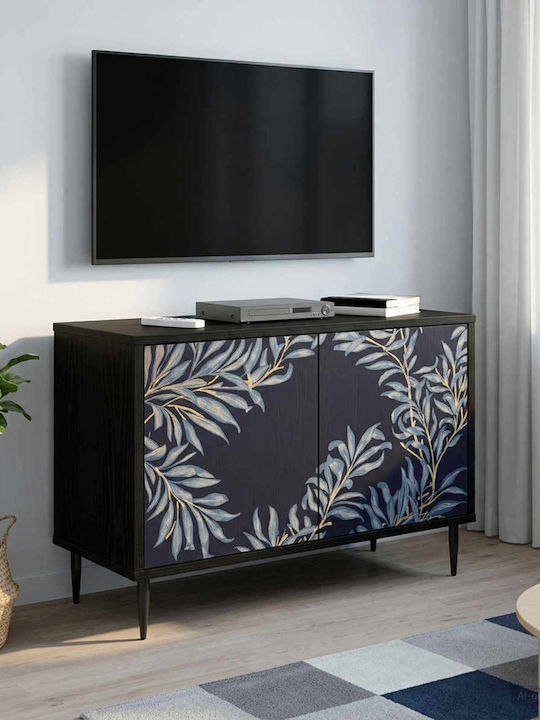 TV-Ständer Dokkum Schwarz Eiche M69xT33xH50.5cm