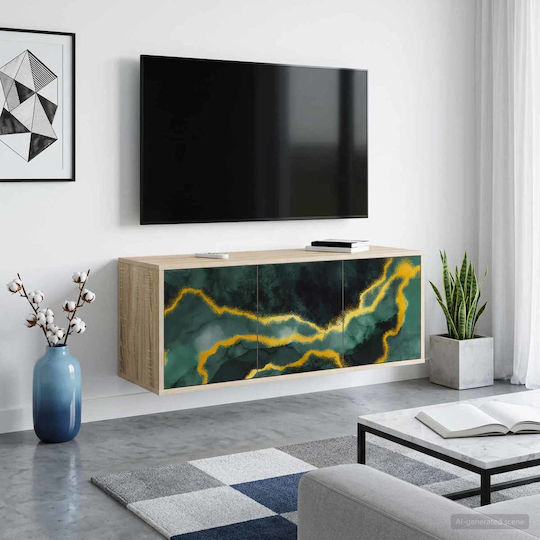 TV-Ständer Wijhe Eiche M102xP33xH40cm