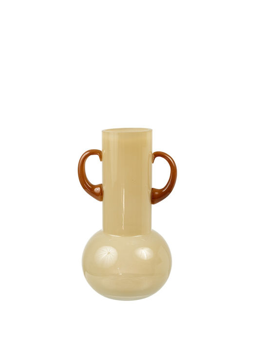 Zen Collection Διακοσμητικό Βάζο Γυάλινο Μπεζ 1...