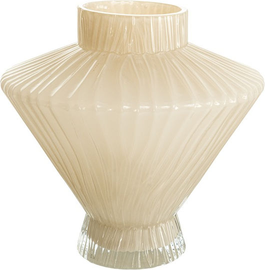 Zen Collection Decorative Grey Glass Vase 26x25xH26cm