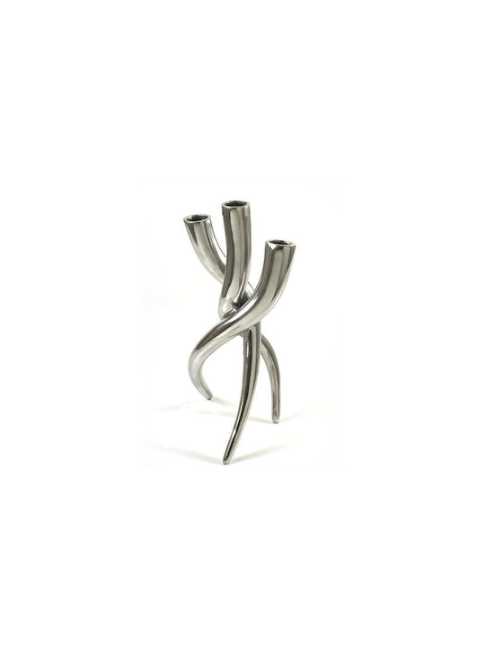 Zaros Zaros Dekorative Aluminiumvase Horn Silber
