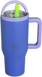 Ecolife Θερμός 900ml Blue Purple ecolife