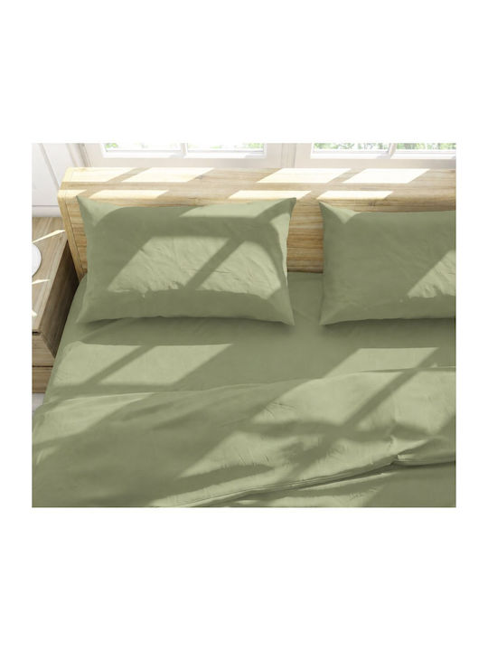 Viopros Basic Double Bed Sheet With Rubber Hugg...