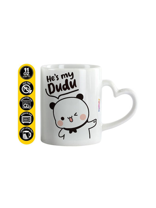 Koupakoupa He's My Dudu Ceramic White Mug 330ml