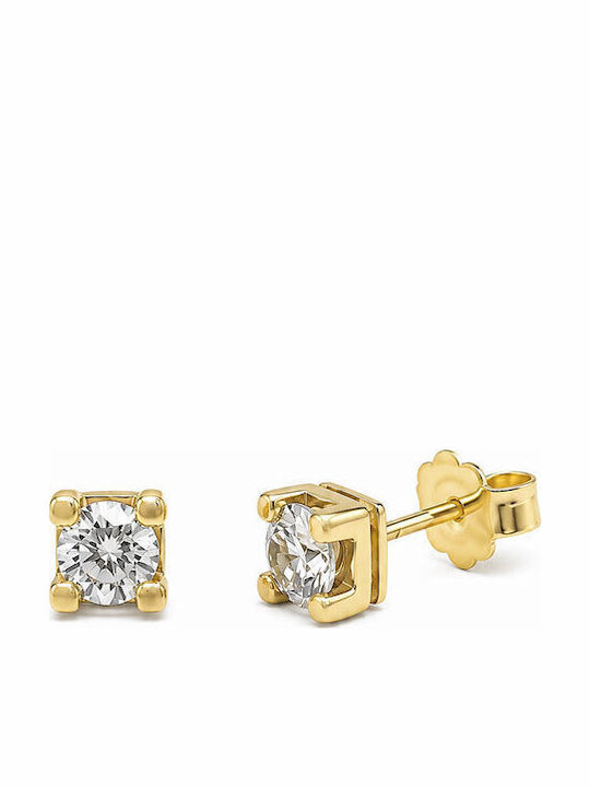 Ios Earrings Gold 14K with Stones