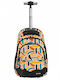 Graffiti School Bag Trolley for Elementary Multicolour