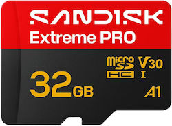 Sandisk Extreme Pro microSDHC 32GB U3 V30 A1 UHS-I 100MB/s Sandisk Extreme Pro microSDHC 32GB U3 V30 A1 UHS-I 100MB/s