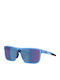 Bliz Unisex Sunglasses with Blue Frame and Mirror Lenses