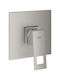 Grohe Eurocube Μίκτης Μπαταρίας Εντοιχισμού για Ντουζιέρα Ασημί