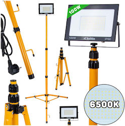 Geko Соларен LED прожектор 100W Стегаен 6500K Geko Соларен LED прожектор 100W Стегаен 6500K