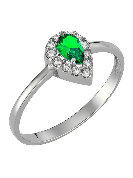 Ioannis Kosmima Women's Ring with Zircon in 9K ...