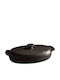 Emile Henry Papillote Niederländische Ofen Oval Keramik 30,5x17,5cm 0,9lt