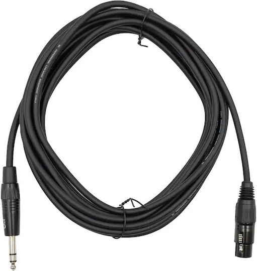 Tune Cable XLR female - 6.3mm male Μαύρο 6m P62TU043