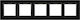 Simon 54 Nature 5x Glass Frame Volcanic Lava Drn5/75